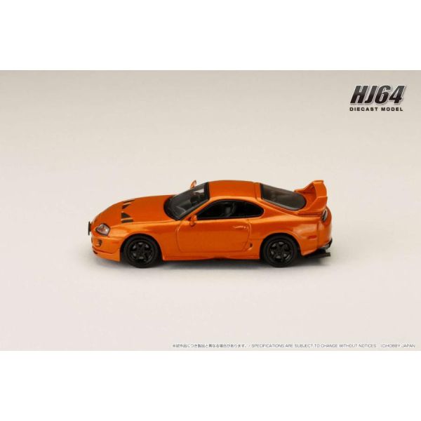 Hobby JAPAN 1/64 豐田 Toyota SUPRA JZA80 JDM改裝版 金屬橘色 Hobby JAPAN 1/64 豐田 Toyota SUPRA JZA80 JDM改裝版 金屬橘色