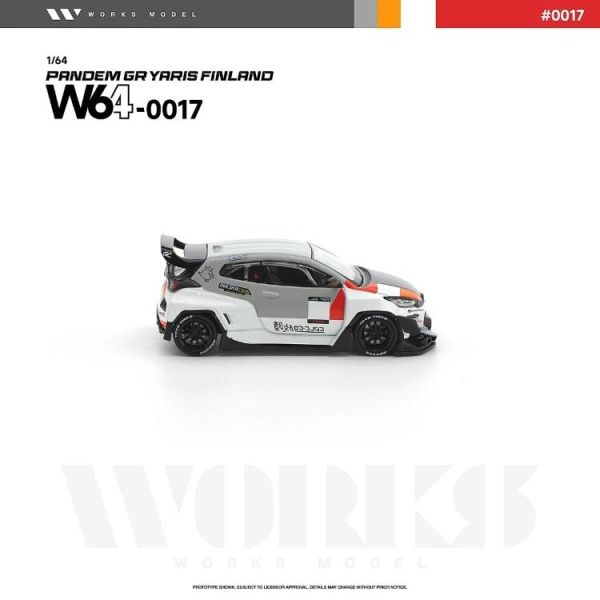 (預購) WORKS MODEL 1/64 PANDEM GR YARIS FINLAND W640017 20260625 WORKS MODEL 1/64 PANDEM GR YARIS FINLAND W640017