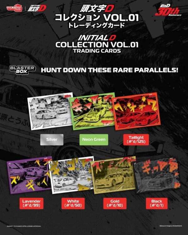 (預購) TARMAC CARDS 頭文字D卡組 30周年紀念 4張/入 一中盒5入販售 TC-IDC-B01 20260413 TARMAC CARDS 頭文字D卡組 30周年紀念 4張/入 一中盒5入販售 TC-IDC-B01