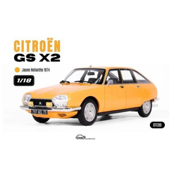 (預購) OTTO 1/18 雪鐵龍 CITROËN GS X2 JAUNE HELIANTHE 1974 OT1399 20260825 OTTO 1/18 雪鐵龍 CITROËN GS X2 JAUNE HELIANTHE 1974 OT1399