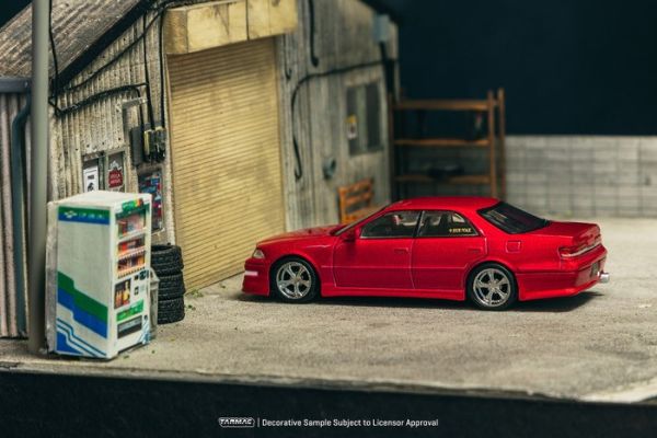TARMAC WORKS 1/64 豐田 VERTEX Toyota Mark II JZX100 Red Metallic T64G-024-RE TARMAC WORKS 1/64 豐田 VERTEX Toyota Mark II JZX100 Red Metallic T64G-024-RE