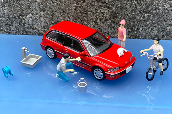 TOMYTEC 1/64 Geocore64 #汽車快照02a 洗車組 TOMYTEC,1/64,Geocore64,汽車快照02a,洗車組