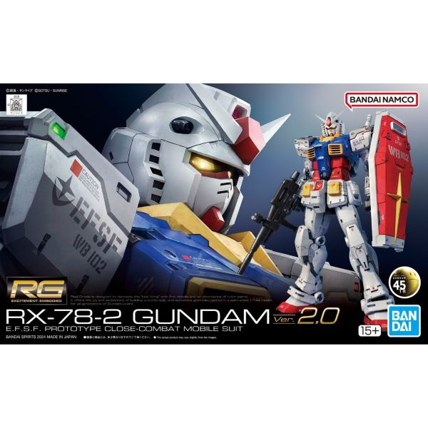 BANDAI 1/144 RG 040 RX-78-2 初鋼 Ver.2.0  機動戰士鋼彈組裝模型 BANDAI 1/144 RG 機動戰士鋼彈 RX-78-2 初鋼 Ver.2.0 組裝模型