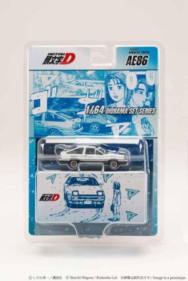(預購) Hobby Japan 1/64 JDM64 豐田 Toyota SPRINTER TRUENO (AE86)/ INITIAL D HJDMD001F 拓海和夏樹場合 附雪景場景版 20260126 Hobby Japan 1/64 JDM64 豐田 Toyota SPRINTER TRUENO (AE86)/ INITIAL D HJDMD001F 拓海和夏樹場合 附雪景場景版