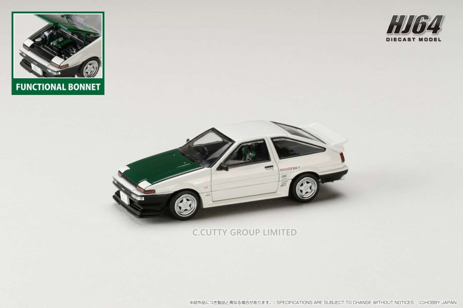 Hobby JAPAN 1/64 豐田 Toyota SPRINTER TRUENO (AE86) 純白 DRIFT KING 甩尾之王 土屋圭市 式樣 Hobby JAPAN 1/64 豐田 Toyota SPRINTER TRUENO (AE86) 純白 DRIFT KING 甩尾之王 土屋圭市 式樣