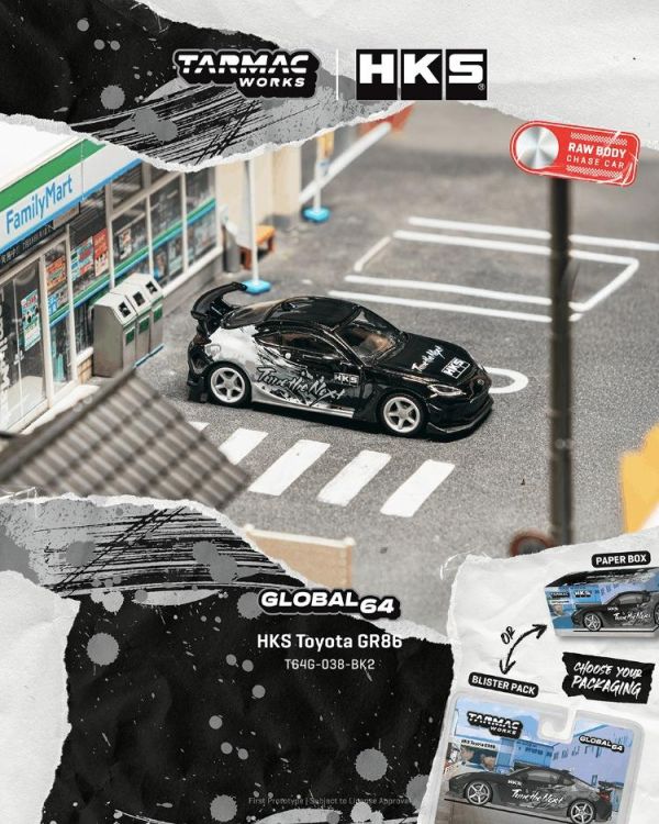 (預購) TARMAC WORKS 1/64 豐田 HKS Toyota GR86 Black T64G-038-BK2 20260323 TARMAC WORKS 1/64 豐田 HKS Toyota GR86 Black T64G-038-BK2
