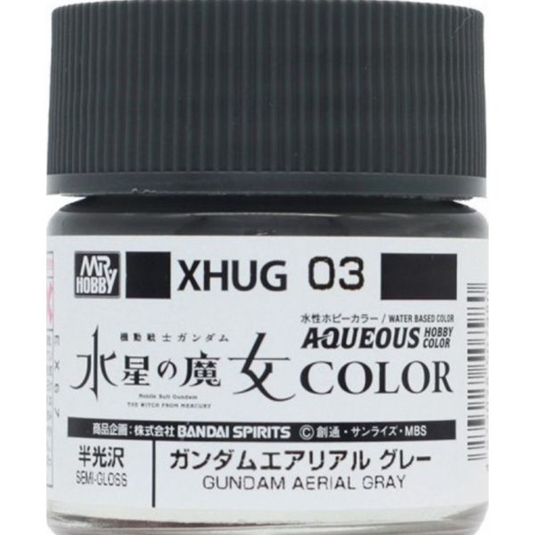 GSI 郡氏 水性漆 XHUG-003 水星的魔女鋼彈專用漆03 風靈灰 半光澤 GSI,郡氏,水性漆,XHUG-003,水星的魔女,鋼彈,專用漆,03,風靈灰,半光澤,