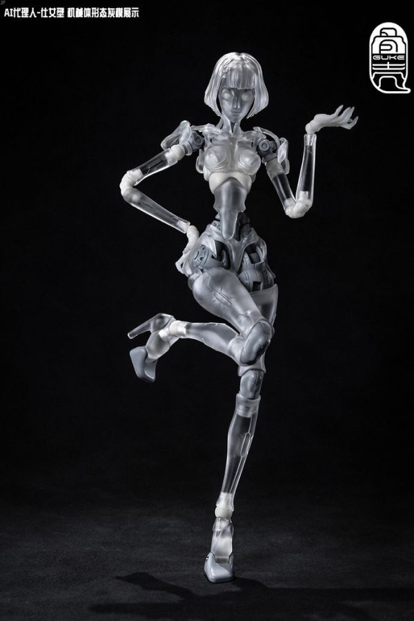 骨殼工坊 1/12 GK01FEC1 AI代理人 仕女型C1 透明版 可動完成品 骨殼工坊 1/12 GK01FEC1 AI代理人 仕女型C1 透明版 可動完成品
