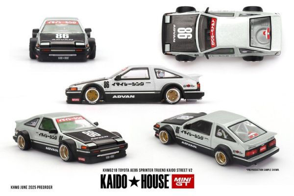 KaidoHouse x MINIGT 1/64 豐田 Toyota AE86 Sprinter Trueno Kaido Street V2 KHMG218 KaidoHouse x MINIGT 1/64 豐田 Toyota AE86 Sprinter Trueno Kaido Street V2 KHMG218