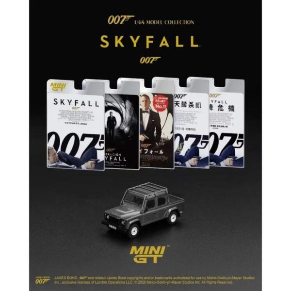 (預購) MINIGT 1/64 Land Rover Defender 110 Crew Cab “Skyfall” 繁中版 LHD MGT00918-007TC 20260518 MINIGT 1/64 Land Rover Defender 110 Crew Cab “Skyfall” 繁中版 LHD MGT00918-007TC