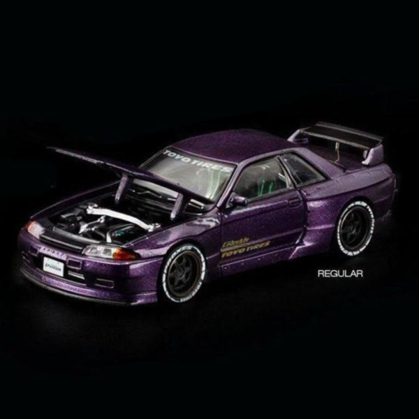 (預購) POP RACE × Enigma 1/64 日產 Pandem GT-R R32 MAGIC PURPLE PRE039 20260909 POP RACE × Enigma 1/64 日產 Pandem GT-R R32 MAGIC PURPLE PRE039