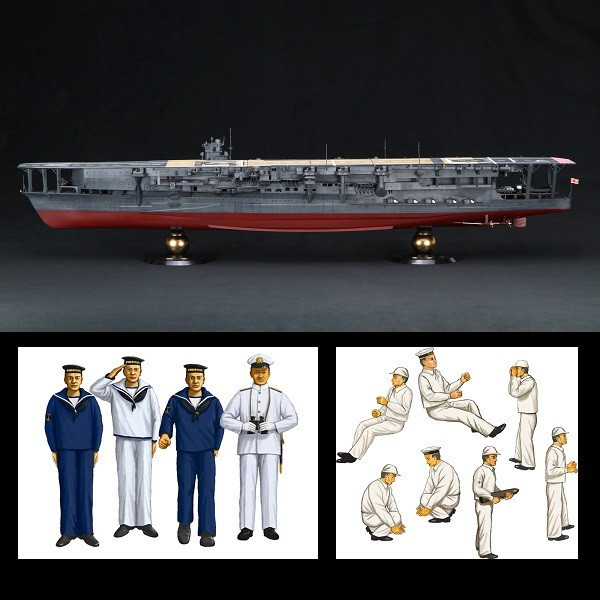 1/350 航空母艦 加賀 付帝国海軍乘組員軍官水兵組 FUJIMI 富士美 組裝模型 FUJIMI,1/350,日本海軍,航空母艦,加賀,PREMIUM,全艦底,中途島,