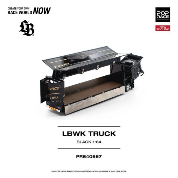 (預購) POP RACE 1/64 LBWK TRUCK - BLACK PR640557 20260729 POP RACE 1/64 LBWK TRUCK - BLACK PR640557