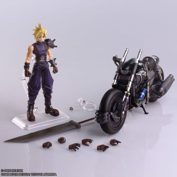 SQUARE ENIX BRING ARTS FF7 太空戰士7 最終幻想7 克勞德 & 重型機車 HARDY-DAYTONA 套組 可動完成品 SQUARE ENIX BRING ARTS FF7 太空戰士7 最終幻想7 克勞德 & 重型機車 HARDY-DAYTONA 套組 可動完成品