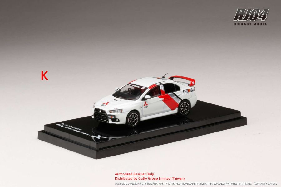 Hobby JAPAN 1/64 三菱 Mitsubishi Lancer Evolution X Final Edition EVO十代最終版 拉力式樣 拉力塗裝白 Hobby JAPAN 1/64 三菱 Mitsubishi Lancer Evolution X Final Edition EVO十代最終版 拉力式樣 拉力塗裝白