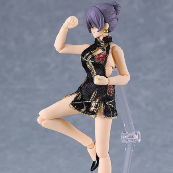 Good Smile figma 569c 女性body (Mika) with 迷你旗袍裝 黑色 可動完成品 Good Smile figma 569c 女性body (Mika) with 迷你旗袍裝 黑色 可動完成品