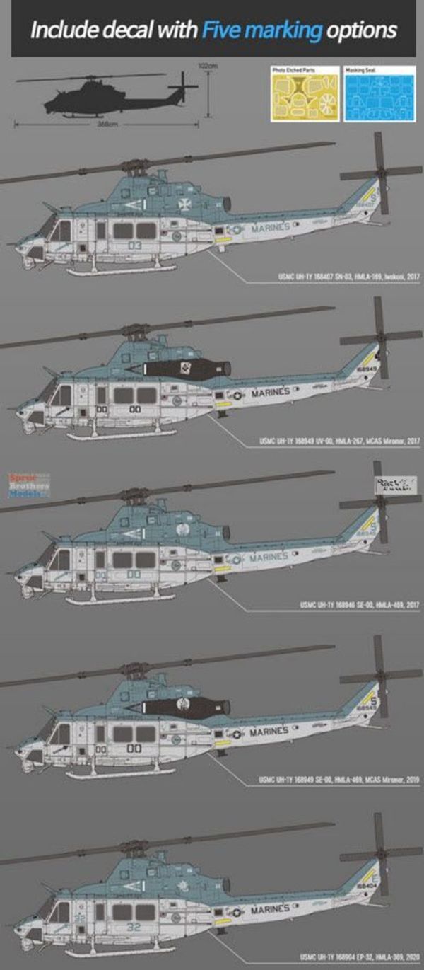 (預購) ACADEMY 1/35 USMC UH-1Y Venom 組裝模型 20251117 ACADEMY 1/35 USMC UH-1Y Venom 組裝模型