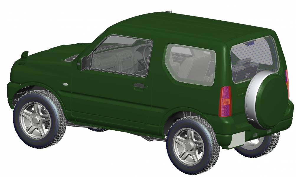 1/24 SUZUKI Jimny JB23 LAND VENTURE 珍珠綠 FUJIMI 車NX13 富士美 組裝模型 FUJIMI,1/24,NEXT,TOYOTA,FJ,Cruiser,SUZUKI,Jimny,JB23,