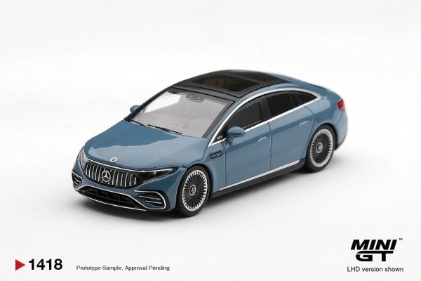 (預購) [吊卡版] [盒裝版 LHD RHD] MINIGT 1/64 賓士 Mercedes-AMG EQS 53 Blue 分別販售 20261022 [吊卡版] [盒裝版 LHD RHD] MINIGT 1/64 賓士 Mercedes-AMG EQS 53 Blue 分別販售