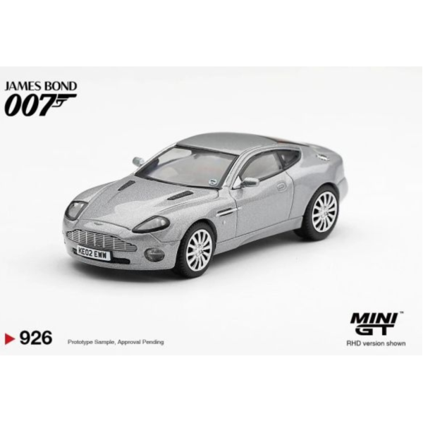 (預購) [吊卡版] MINIGT 奧斯頓馬丁 Aston Martin V12 Vanquish "Die Another Day" 日文版 RHD MGT00926-007J 20261001 [吊卡版] MINIGT 奧斯頓馬丁 Aston Martin V12 Vanquish "Die Another Day" 日文版 RHD MGT00926-007J