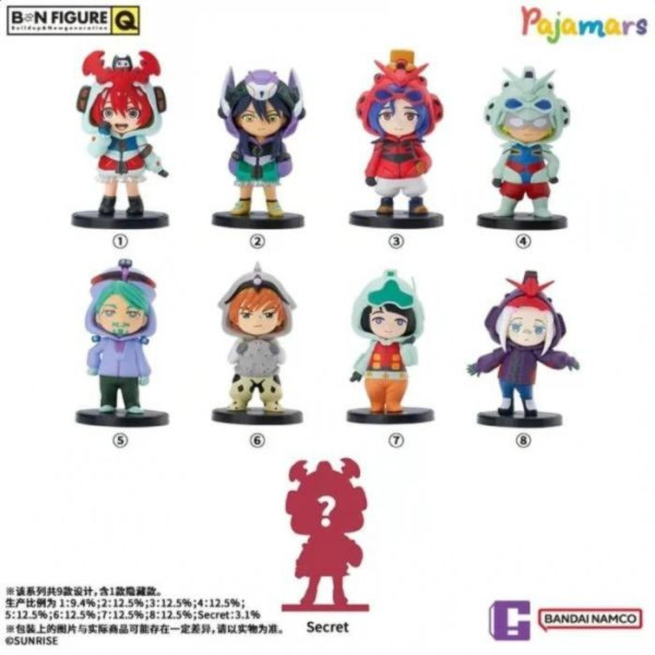(預購) BANDAI 盲盒 BNFIGURE Q 機動戰士鋼彈 GQUUUUUUX 睡衣版 全8+1種 一中盒8入販售 20260901 BANDAI 盲盒 BNFIGURE Q 機動戰士鋼彈 GQUUUUUUX 睡衣版 全8+1種 一中盒8入販售