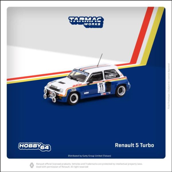 TARMAC WORKS 1/64 雷諾 Renault 5 Turbo Rally Costa Brava 1985 名將坐駕 TARMAC WORKS 1/64 雷諾 Renault 5 Turbo Rally Costa Brava 1985 名將坐駕