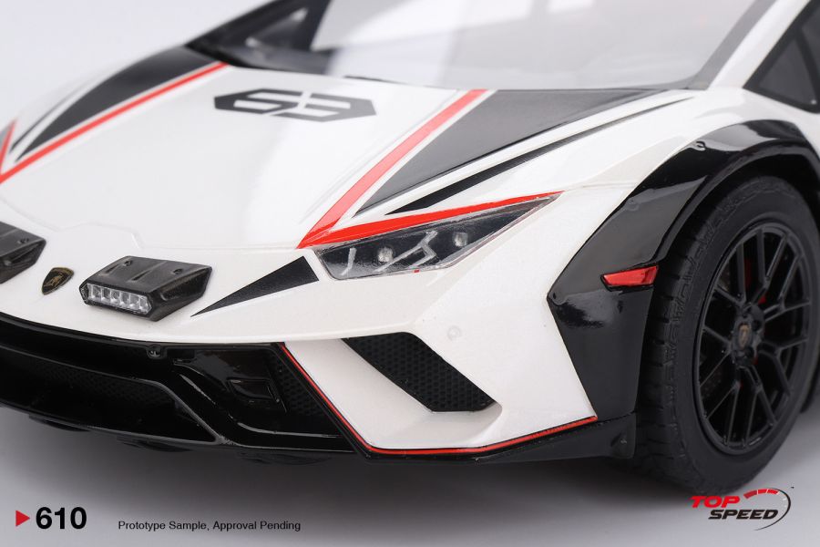 TOP SPEED 1/18 藍寶堅尼 Lamborghini Huracán Sterrato Bianco Asopo TS0610 TOP SPEED 1/18 藍寶堅尼 Lamborghini Huracán Sterrato Bianco Asopo TS0610