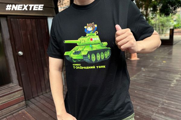 NEXTee KONEKO T34戰車 短袖T恤 黑色 NEXTee KONEKO T34戰車 短袖T恤 黑色
