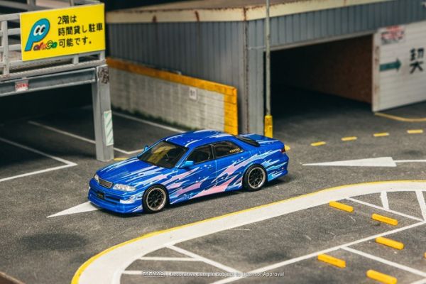 TARMAC WORKS 1/64 豐田 VERTEX Toyota Mark II JZX100 Blue Metallic T64G-024-BL TARMAC WORKS 1/64 豐田 VERTEX Toyota Mark II JZX100 Blue Metallic T64G-024-BL
