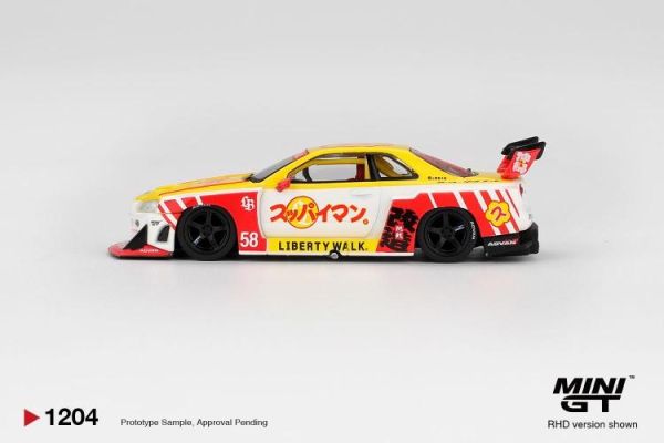 (預購) MINIGT 1/64 日產 Nissan LB-ER34 Super Silhouette SKYLINE Suppaiman Okinawa RHD MGT01204-R 20260219 MINIGT 1/64 日產 Nissan LB-ER34 Super Silhouette SKYLINE Suppaiman Okinawa RHD MGT01204-R