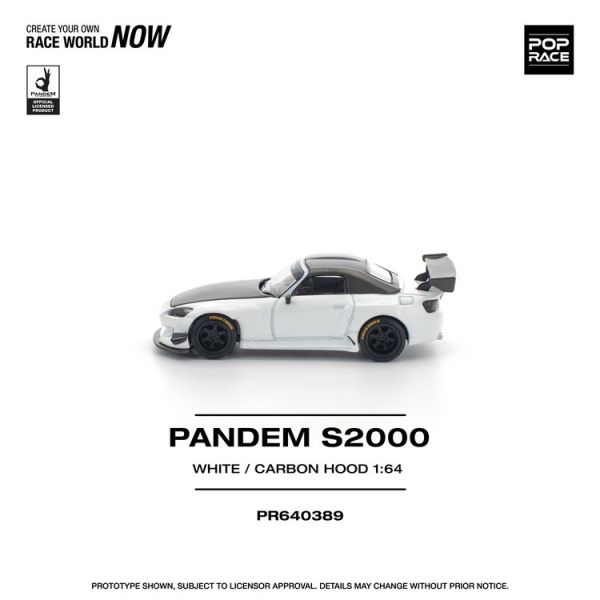(預購) POP RACE 1/64 本田 Honda PANDEM S2000 SOFTTOP WHITE (預購) POP RACE 1/64 本田 Honda PANDEM S2000 SOFTTOP WHITE