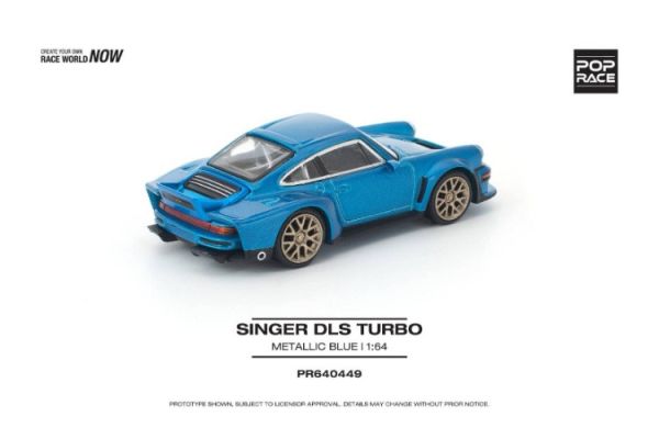 (預購) POP RACE 1/64 保時捷 SINGER DLS TURBO METALLIC BLUE PR640449 20251121 POP RACE 1/64 保時捷 SINGER DLS TURBO METALLIC BLUE PR640449