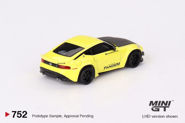 MINIGT 1/64 日產 Nissan Z Pandem Ikazuchi Yellow 左駕 MINIGT 1/64 日產 Nissan Z Pandem Ikazuchi Yellow 左駕