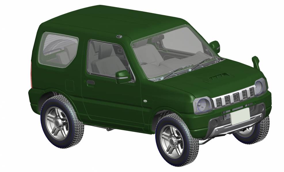 1/24 SUZUKI Jimny JB23 LAND VENTURE 珍珠綠 FUJIMI 車NX13 富士美 組裝模型 FUJIMI,1/24,NEXT,TOYOTA,FJ,Cruiser,SUZUKI,Jimny,JB23,