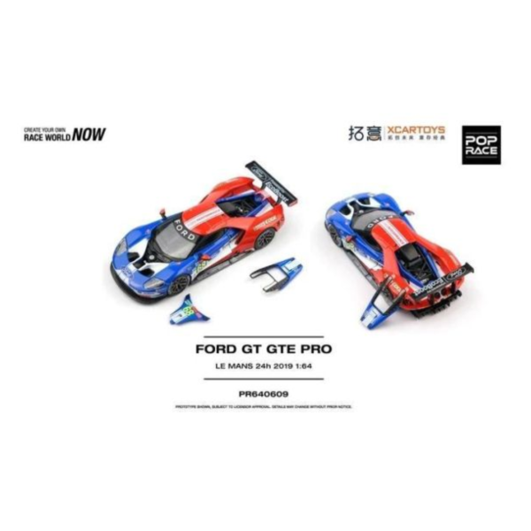 (預購) POP RACE 1/64 福特 FORD GT GTE PRO LE MANS 24H 2019 PR640609 20260819 POP RACE 1/64 福特 FORD GT GTE PRO LE MANS 24H 2019 PR640609