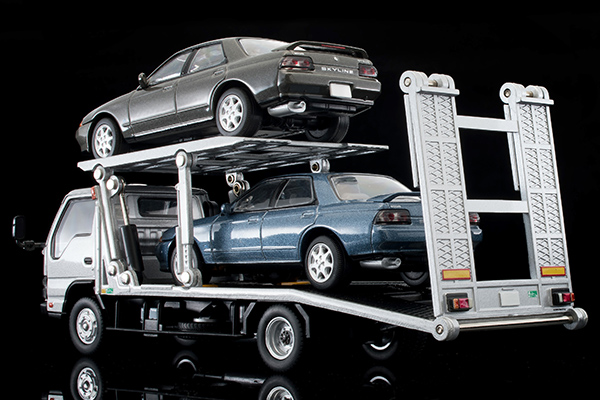 TOMYTEC 1/64 TLV-N221a 日產 NISSAN Atlas 花見台拖車 BigWide 銀色 TOMYTEC,1/64,TLV-N221a,日產,NISSAN Atlas 花見台拖車 BigWide