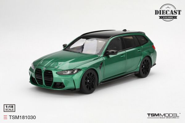 TSM MODEL 1/18 寶馬 BMW M3 Touring M Isle of Man Green Metallic TSM181030 TSM MODEL 1/18 寶馬 BMW M3 Touring M Isle of Man Green Metallic TSM181030