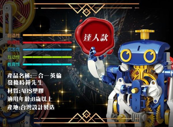 (預購) PROKITS 寶工 三合一英倫發條時鐘先生 GE-730 20260107 PROKITS 寶工 三合一英倫發條時鐘先生 GE-730