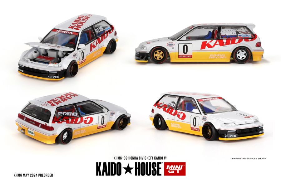 KAIDO HOUSE x MINIGT 1/64 本田 Honda Civic (EF) Kanjo V1 環狀線三代喜美 KAIDO HOUSE x MINIGT 1/64 本田 Honda Civic (EF) Kanjo V1 環狀線三代喜美