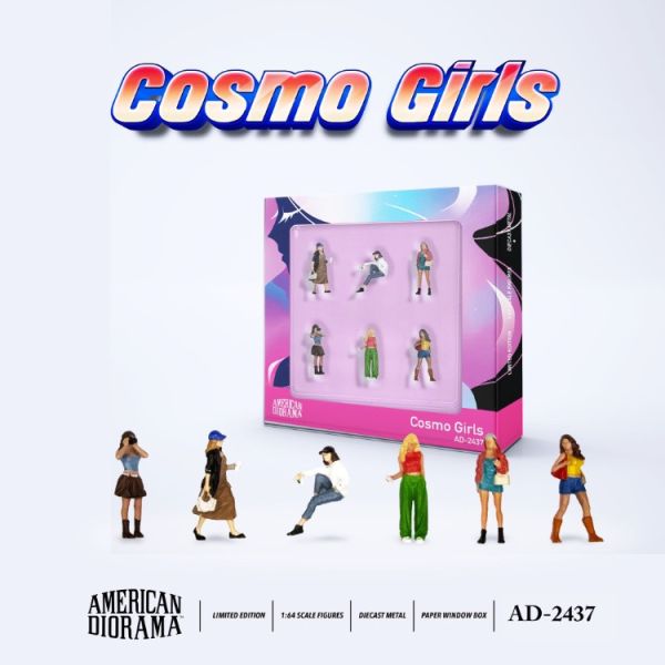 (預購) American Diorama OST 1/64 Figure Set: Cosmo Girls AD-2437 20251203 American Diorama OST 1/64 Figure Set: Cosmo Girls AD-2437