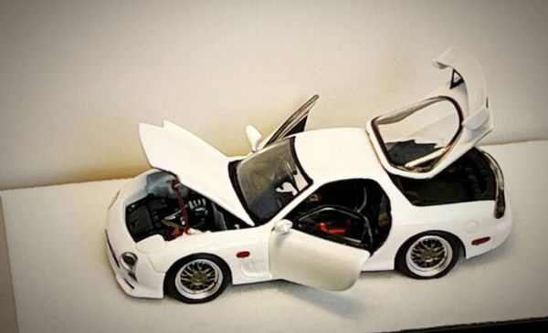 [數量限定][標準版] PGM 1/64 馬自達 MAZDA RX7 FD3S 白色 方形展示底座 PGM-640803A [數量限定][標準版] PGM 1/64 馬自達 MAZDA RX7 FD3S 白色 方形展示底座 PGM-640803A