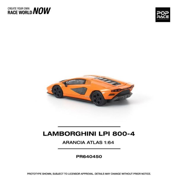 (預購) POP RACE 1/64 藍寶堅尼 LAMBORGHINI COUNTACH LP1 800-4 ARANCIA ATLAS PR640450 20251121 POP RACE 1/64 藍寶堅尼 LAMBORGHINI COUNTACH LP1 800-4 ARANCIA ATLAS PR640450
