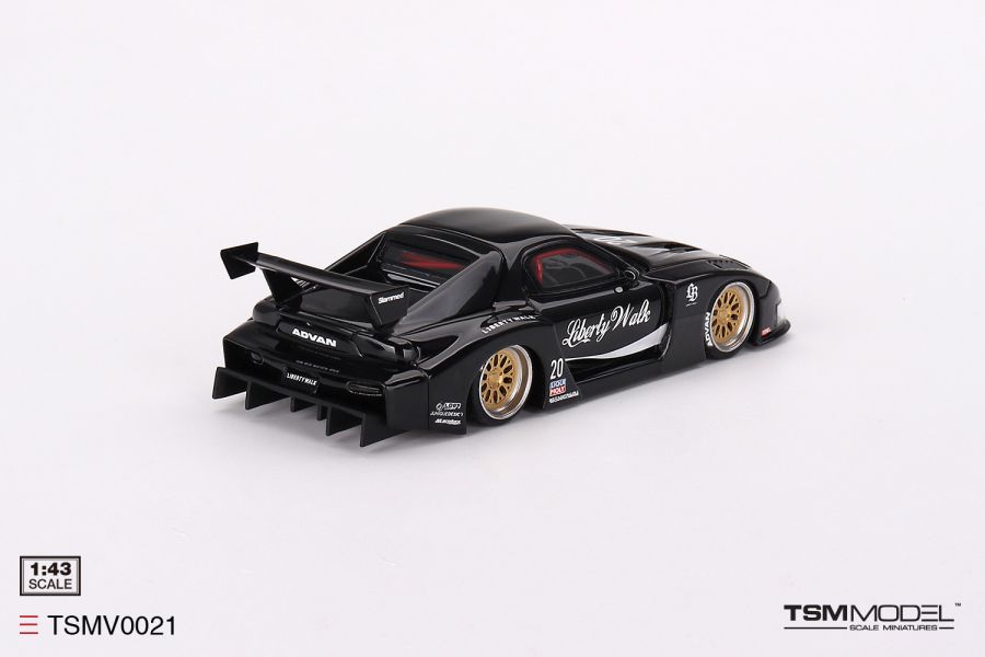 TSM MODEL 1/43 馬自達 MAZDA RX-7 LB-Super Silhouette  Liberty Walk 自由步行 黑色 TSM MODEL 1/43 馬自達 MAZDA RX-7 LB-Super Silhouette  Liberty Walk 自由步行 黑色