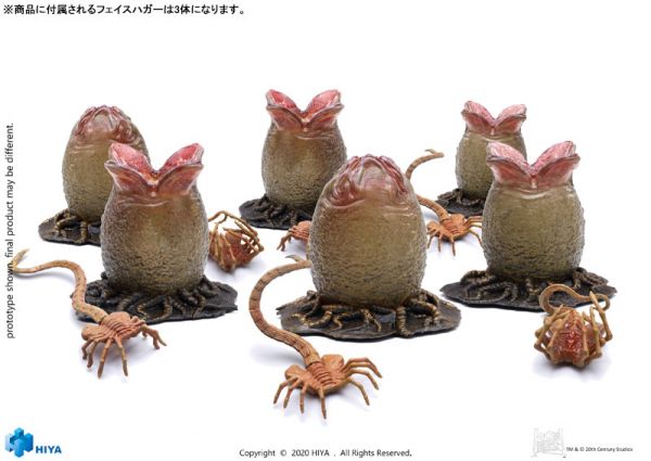 Hiya Toys 1/18 異形 異形卵＆異形幼蟲 Hiya Toys,1/18,異形,異形卵,＆,異形幼蟲,(,3個入,),