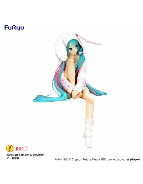 FURYU 景品 初音未來 兔耳帽T ver. 泡麵蓋公仔 FURYU 景品 初音未來 兔耳帽T ver. 泡麵蓋公仔