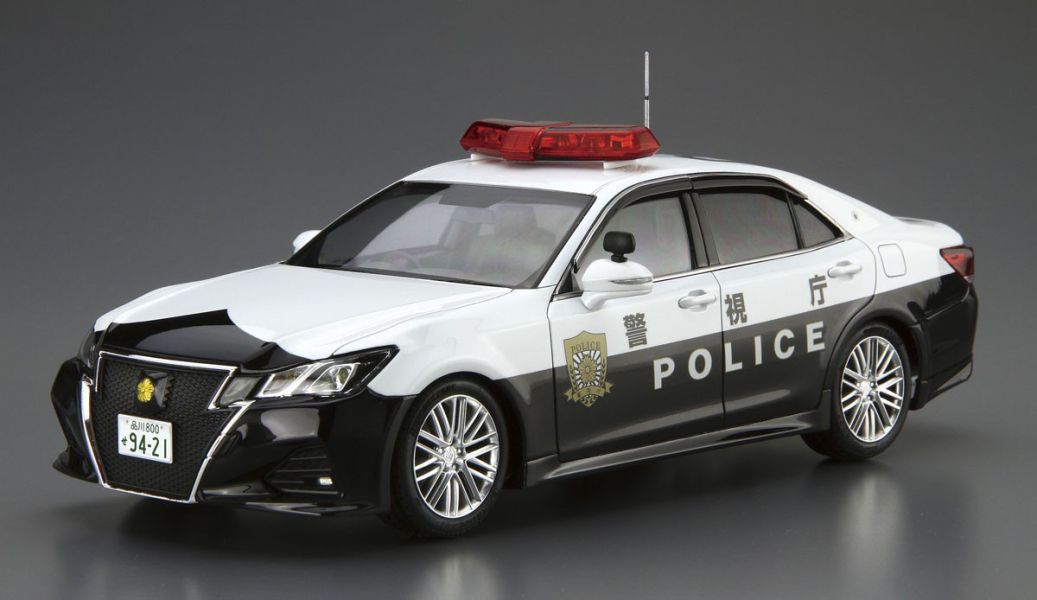 AOSHIMA 青島 1/24 豐田 TOYOTA GRS214 皇冠 交通管制巡邏車'16 組裝模型 AOSHIMA 青島 1/24 豐田 TOYOTA GRS214 皇冠 交通管制巡邏車'16 組裝模型