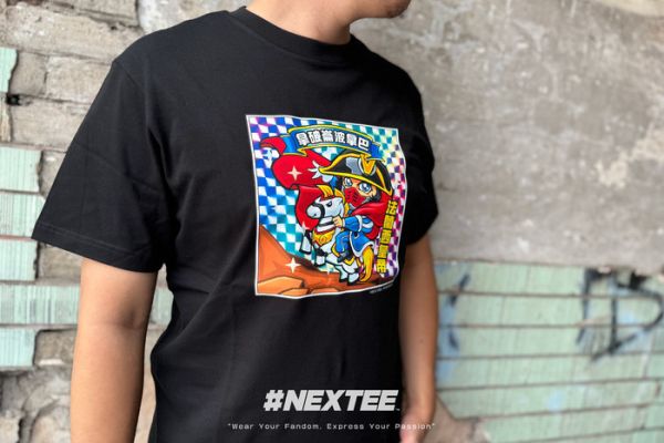 NEXTEE KIRAKIRABUSI 皇帝拿破崙 短袖T恤 黑色 NEXTEE KIRAKIRABUSI 皇帝拿破崙 短袖T恤 黑色