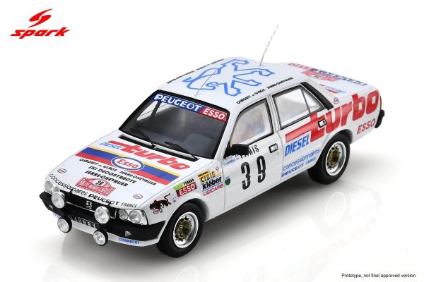 (預購) SPARK 1/43 寶獅 Peugeot 505 Turbo Diesel No.39 Monte Carlo Rally 1981 S2618 20260924 SPARK 1/43 寶獅 Peugeot 505 Turbo Diesel No.39 Monte Carlo Rally 1981 S2618