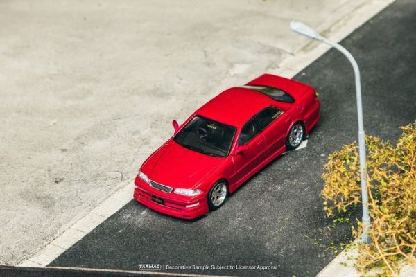 TARMAC WORKS 1/64 豐田 VERTEX Toyota Mark II JZX100 Red Metallic T64G-024-RE TARMAC WORKS 1/64 豐田 VERTEX Toyota Mark II JZX100 Red Metallic T64G-024-RE