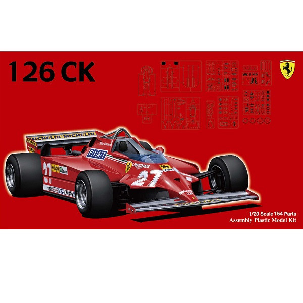 1/20 Ferrari 126CK 1981 FUJIMI GP4 富士美 組裝模型 FUJIMI,1/20,GP,Lotus,97T,1985,Ferrari,126CK,1981,